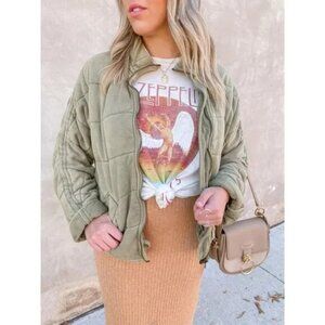 Daydreamer Led Zeppelin 1975 Tour Tee in Vintage White